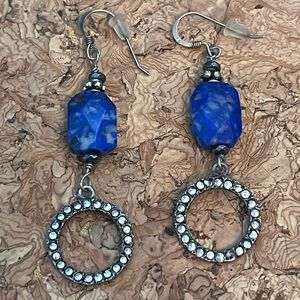 925 Lapis Earrings